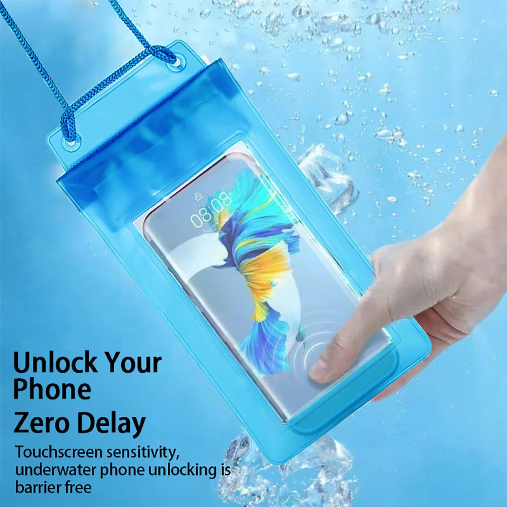 Bolsa seca de natación impermeable transparente Universal para iPhone Samsung teléfono móvil protección de vídeo subacuática 2025 Surf en la playa