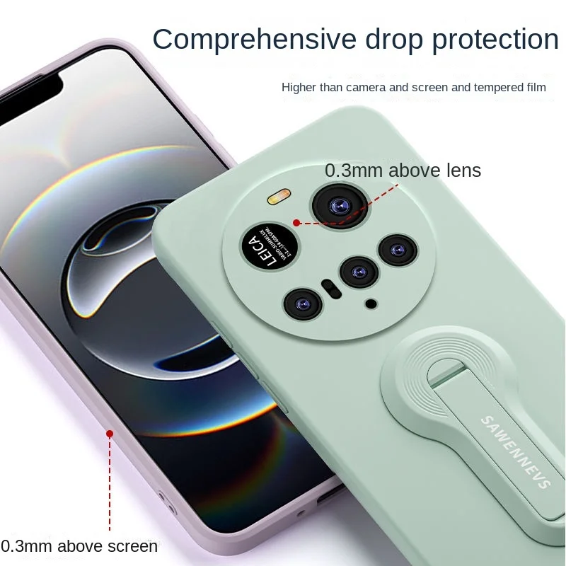 Adecuado para Xiaomi 15 ultra funda de teléfono nuevo soporte cuerda mi14 poco f7 ultra x7 pro cubierta suave de silicona líquida - imagen 2