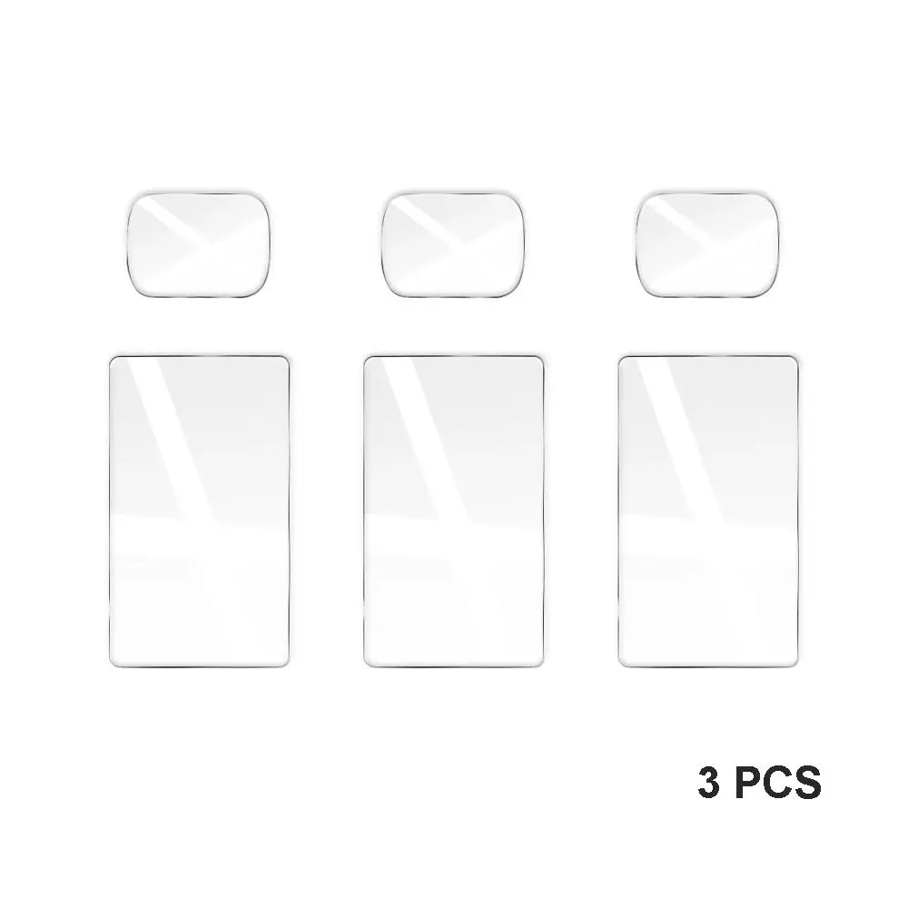 3/4 Uds Protector de pantalla de vidrio templado antiarañazos lente de cámara de acción película protectora de vidrio 2.5D para DJI OSMO Pocket 3 - imagen 2