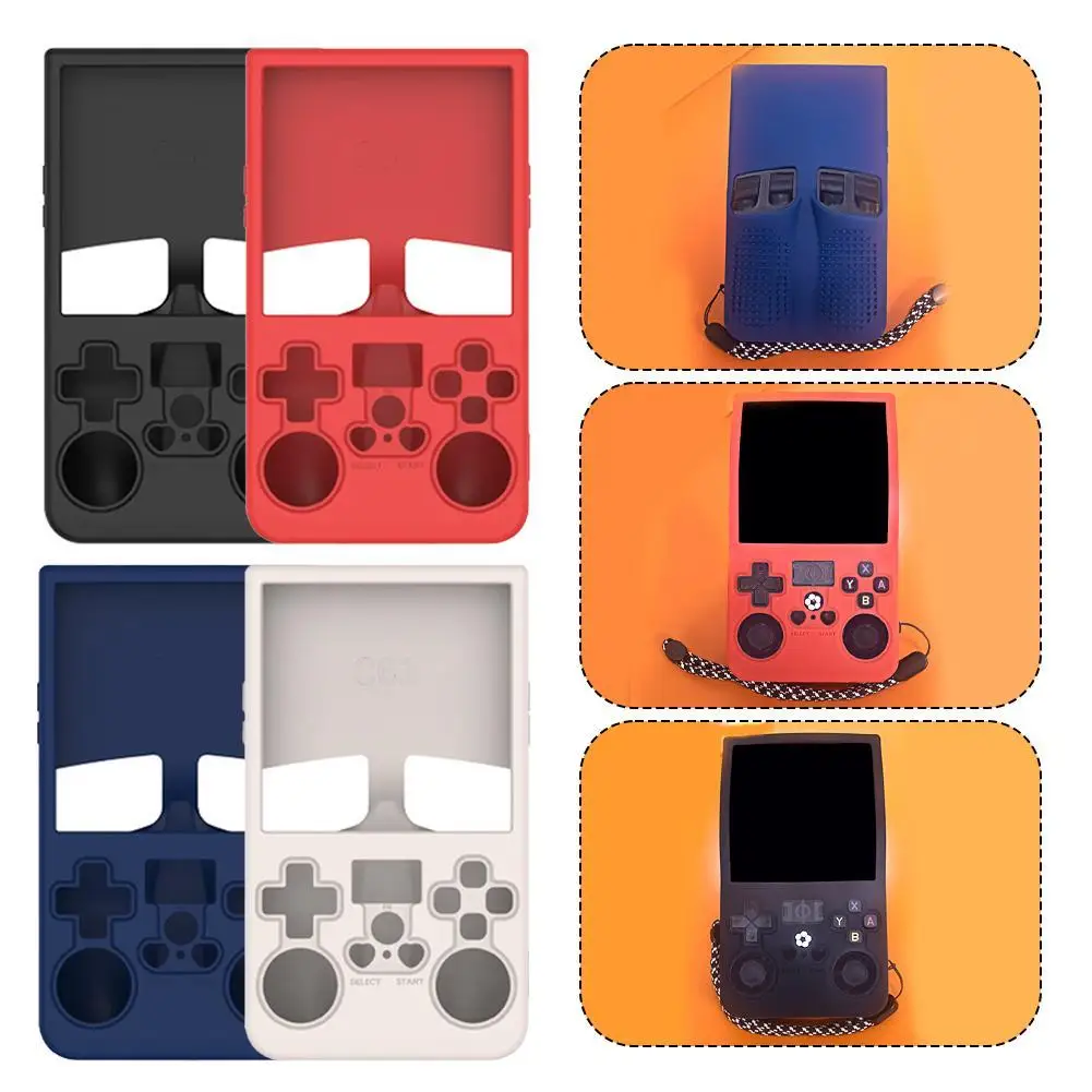 Funda de silicona para consola de juegos portátil R36Max, funda protectora antiarañazos, carcasa suave, accesorio para juegos a prueba de golpes