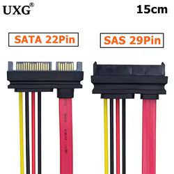 Cable SAS a SATA, SFF-8482 SAS 29 pines a SATA 22 pines Cable de extensión Raid para unidad de disco duro con puerto de alimentación SATA de 15 pines