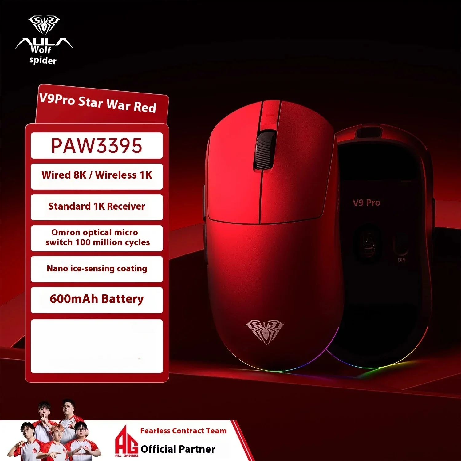 V9 Pro Red