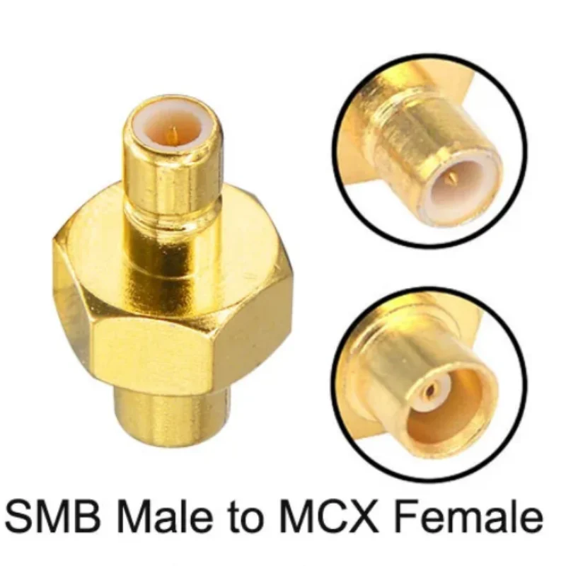 1 conector SMB a MCX adaptador de MCX-JJ-JK SMB macho hembra a conector coaxial MCX RF - imagen 4