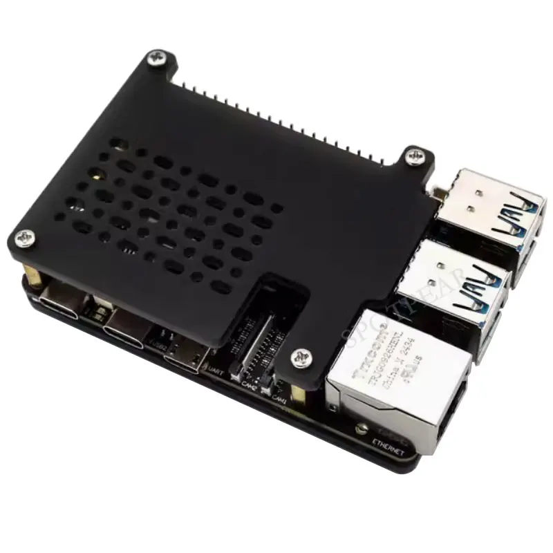 Caja Acrílica RDK X5 Chasis negro con orificios de disipación de calor - imagen 2