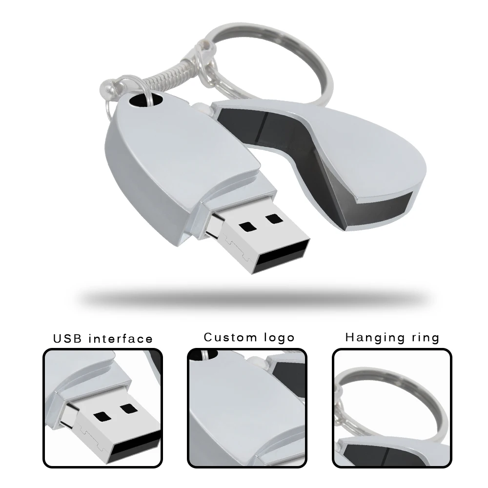 Memoria USB de rotación Memoria USB de 128 GB Pen Drive 8 GB 16 GB 32 GB 64 GB Memoria USB de alta velocidad 2. 0 Regalo Flash Pendrive con llavero - imagen 3