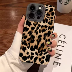 Funda de teléfono suave con estampado de leopardo y estampado Animal para Samsung A55 5g S23 S24 Ultra A34 5g A54 A53 A32 A52 A15 A35 S22 S21 FE