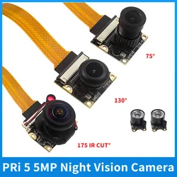 Cámara Visión Nocturna Raspberry Pi 5 Gran Angular Infrarroja
