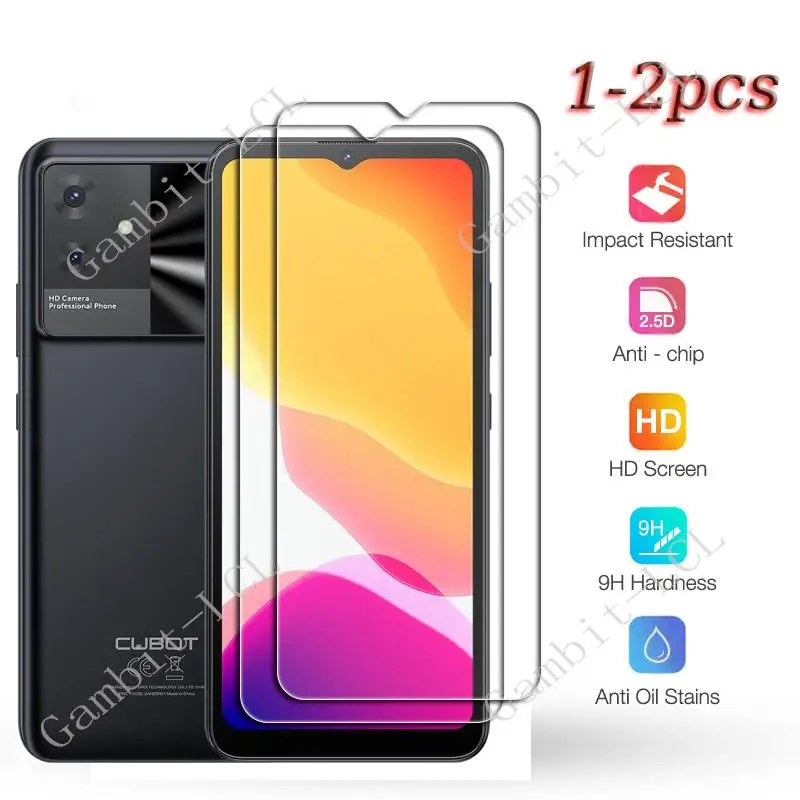 Película protectora de vidrio templado para Cubot KingKong 9 Power Note 21, 30, 40, 50, 20 Pro, P80, P50, P60, X30, X50, X70, Max 3, 1-2 piezas