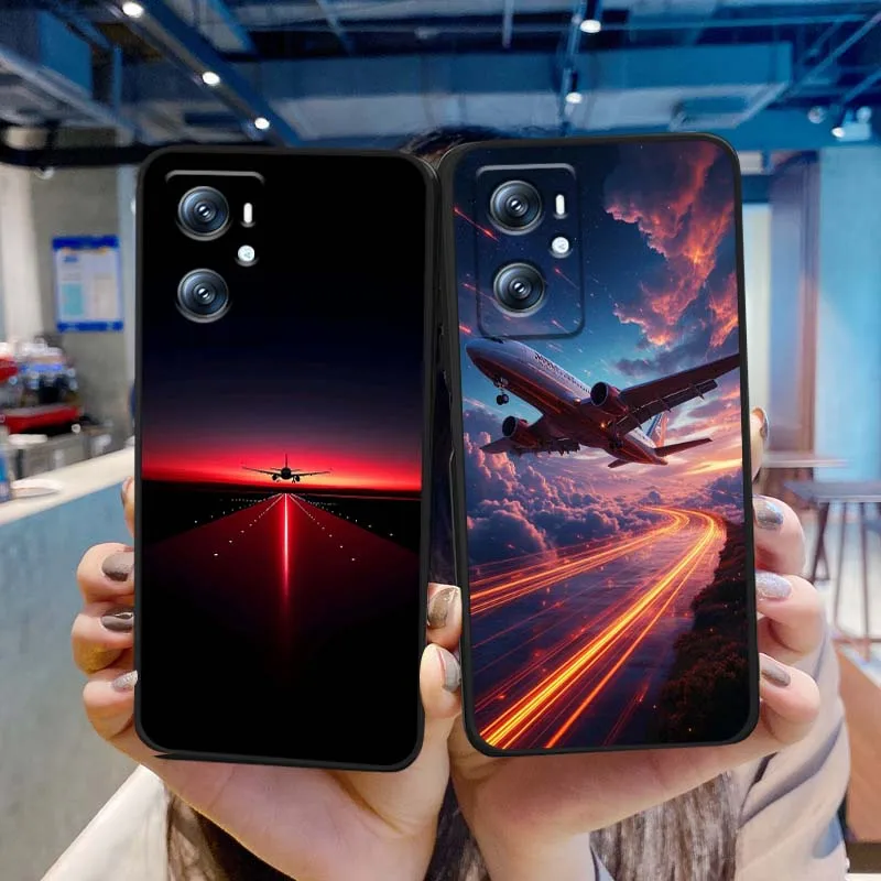 Avión Popular fresco para Xiaomi Redmi 12 13C 12C 13 10C 9T A2 9A 9C 7A Note 10S 8T 10 9 8 Pro 4G 5G funda de teléfono negra - imagen 4