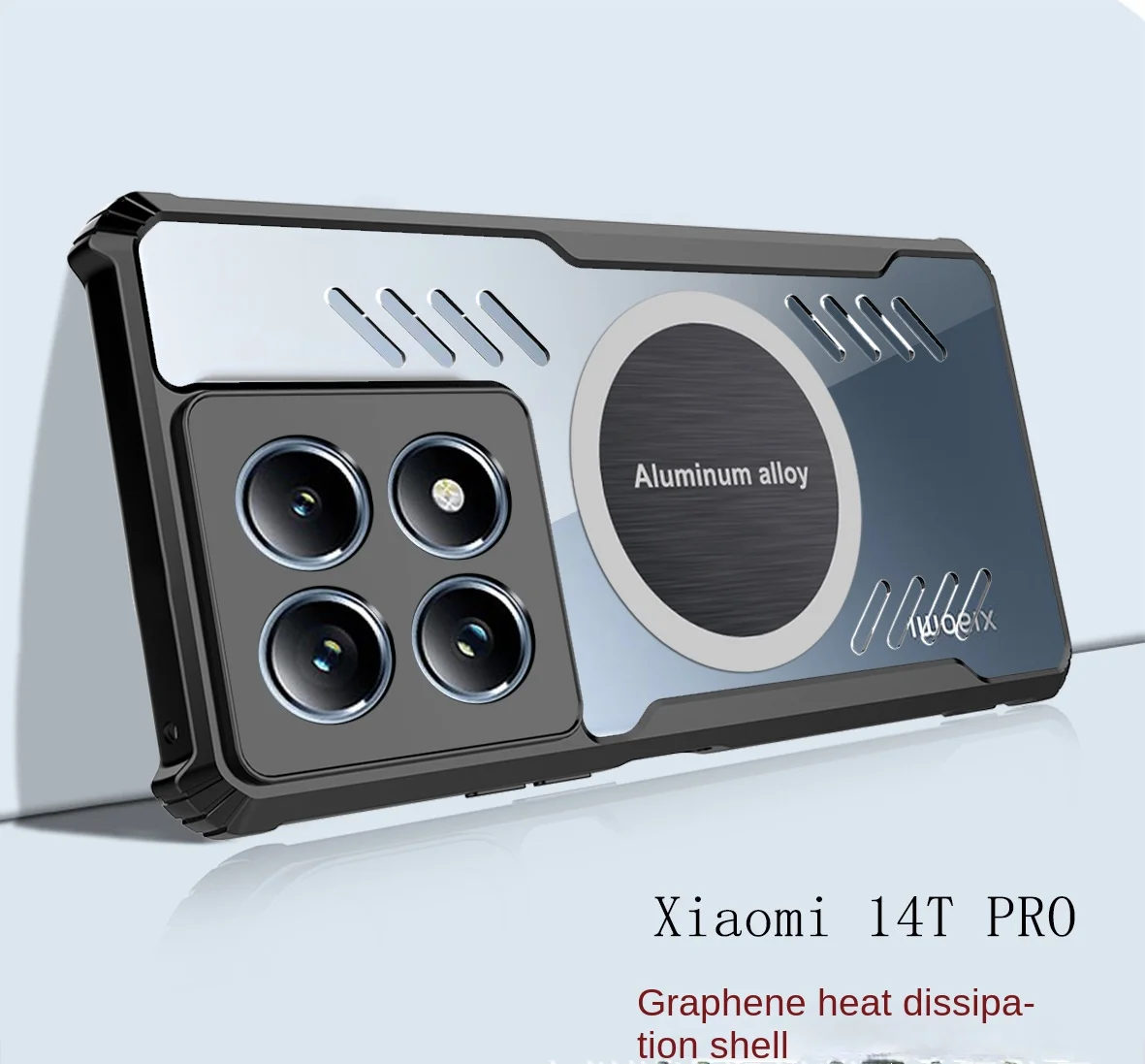 Para Xiaomi Mi 14T Pro funda de silicona suave disipación de calor funda protectora trasera magnética para Xiaomi Mi14T Pro carcasa de teléfono - imagen 2