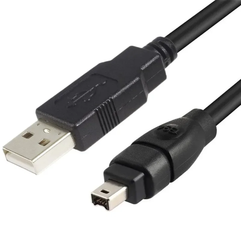 1394 a USB, adecuado para cámara digital Sony, cable adaptador especial para máquina DV, cable negro estándar positivo de doble escudo - imagen 4
