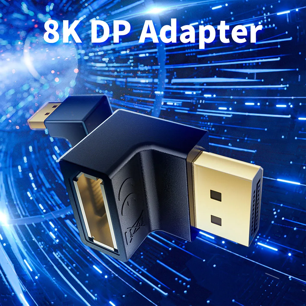 Adaptador DisplayPort 1.4 4K - Ángulo recto - imagen 3