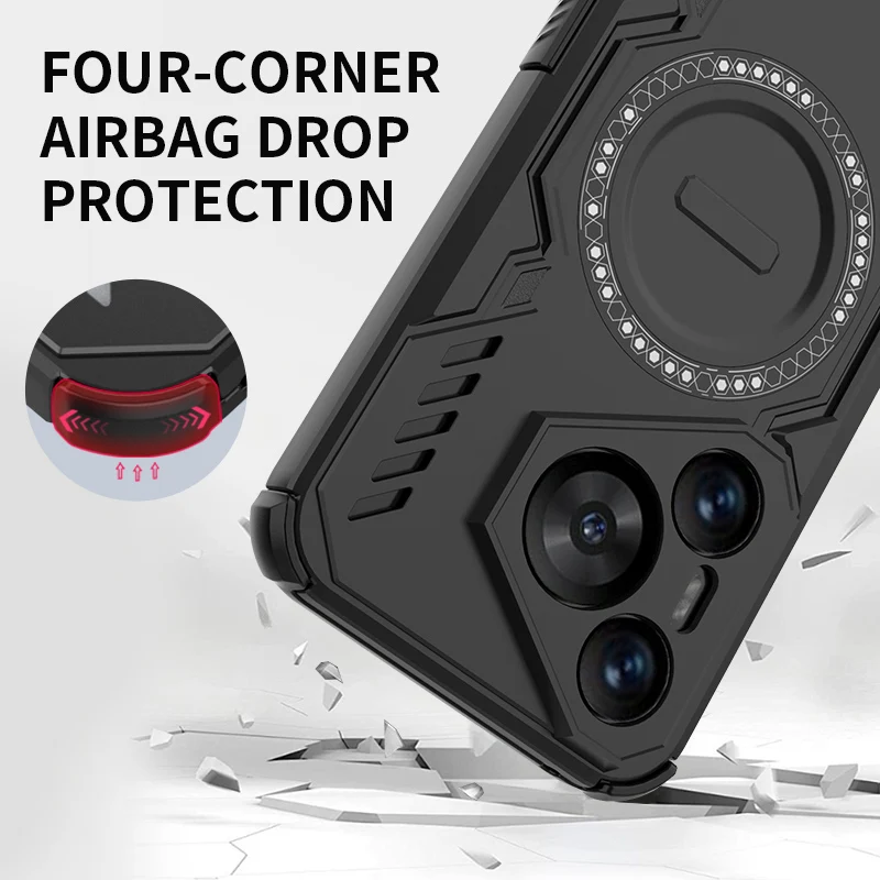 Funda de carga inalámbrica con anillo magnético para Huawei Pura 70, funda de silicona anticaída para PC, funda protectora para Huawei Pura 70 - imagen 4