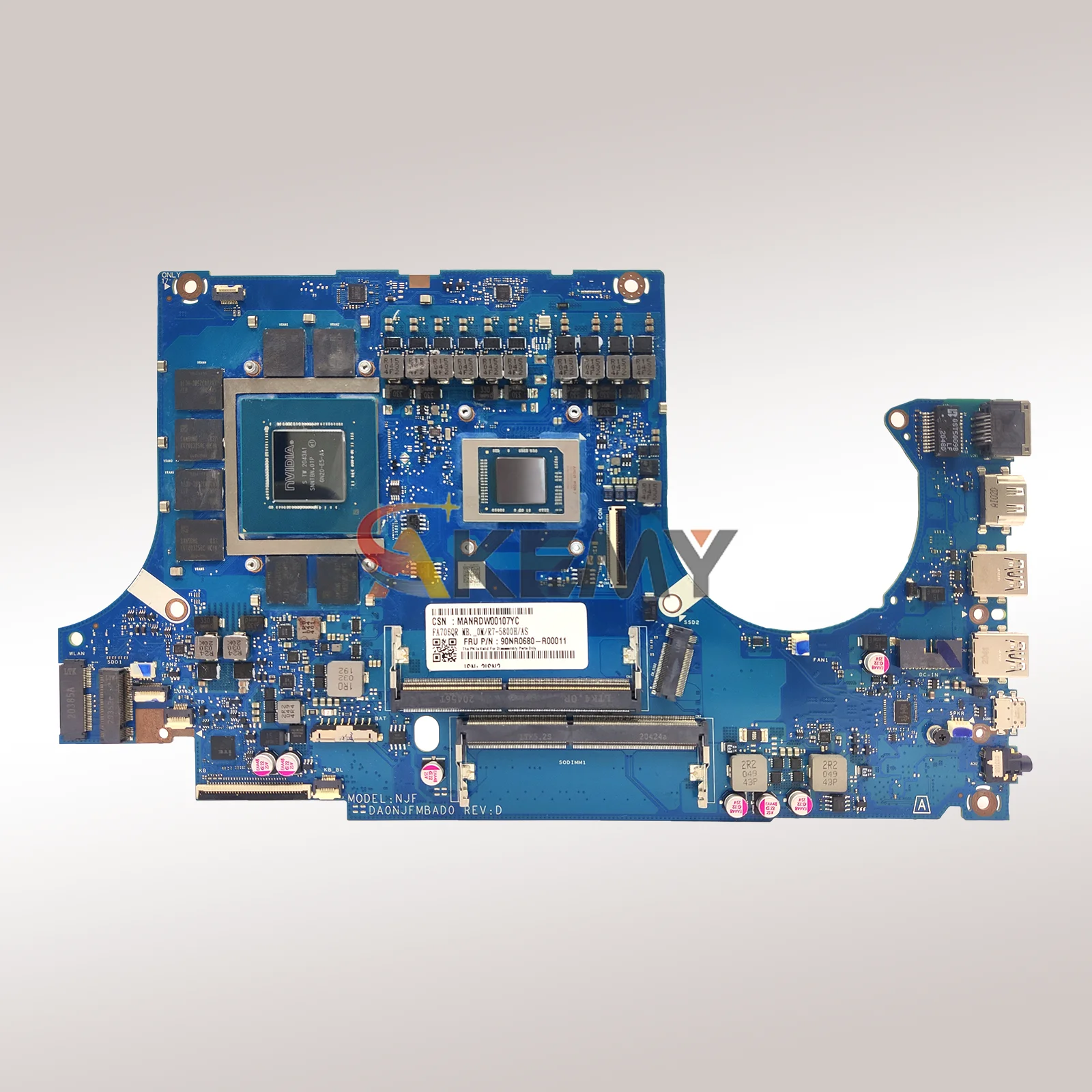 Placa base para ordenador portátil DA0NJFMBAD0 para ASUS TUF Gaming FA506Q FA706QR FA706QM placa base para portátil con CPU R5 R7 R9 100% pruebas OK stk - imagen 3