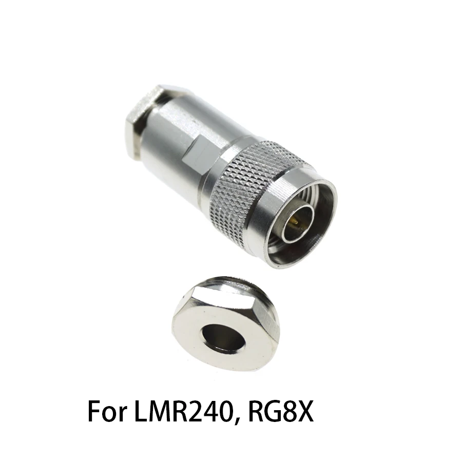 1 abrazadera macho hembra N RG8, LMR400 RG5,RG6,LMR240, RG8X,RG58, RG400, RG142, 10D-FB,LMR500, conector Coaxial RF, Cable Coaxial - imagen 3