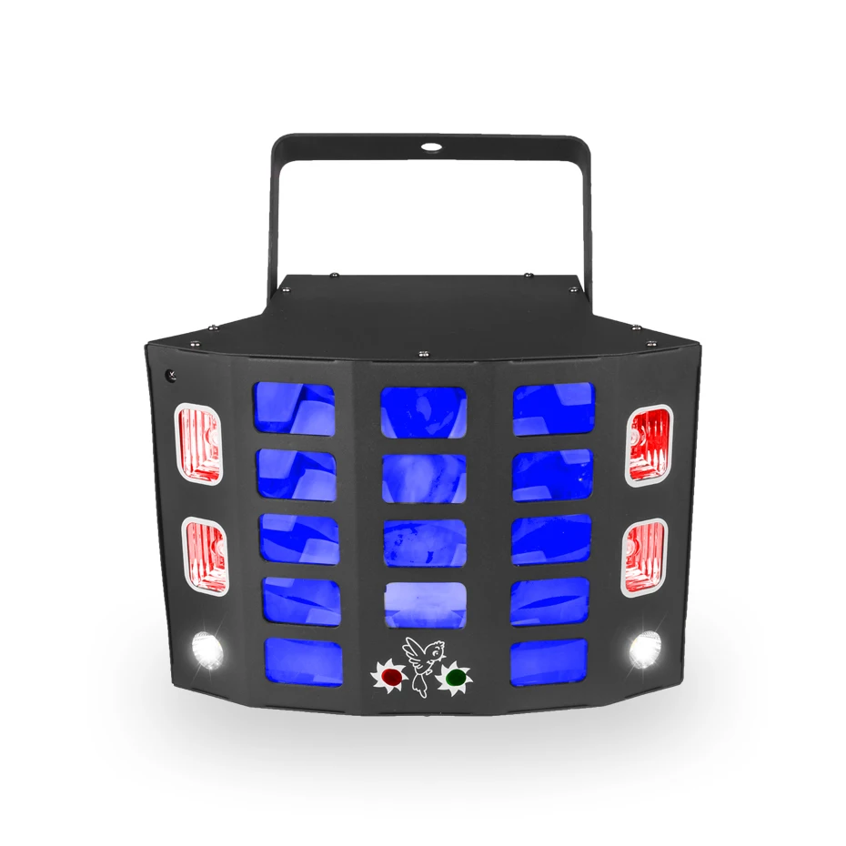 ALIEN-patrones de teñido LED para discoteca, luz estroboscópica de mezcla láser para escenario, fiesta, boda, vacaciones, evento, espectáculo en vivo, lámpara activada por sonido, 5 en 1 - imagen 3