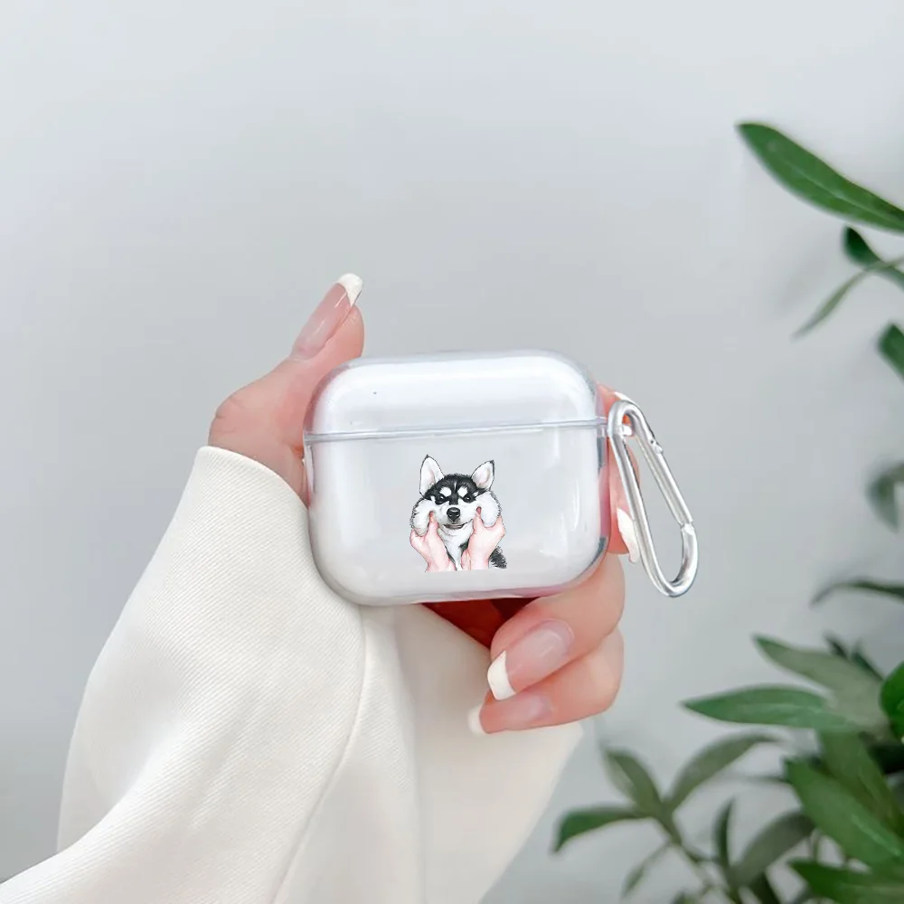 Funda de auriculares suave de TPU pintada con animales para Apple Airpods 4 Airpods Pro 3 2 1 Airpods4 Pro3 Pro2 funda protectora transparente - imagen 4