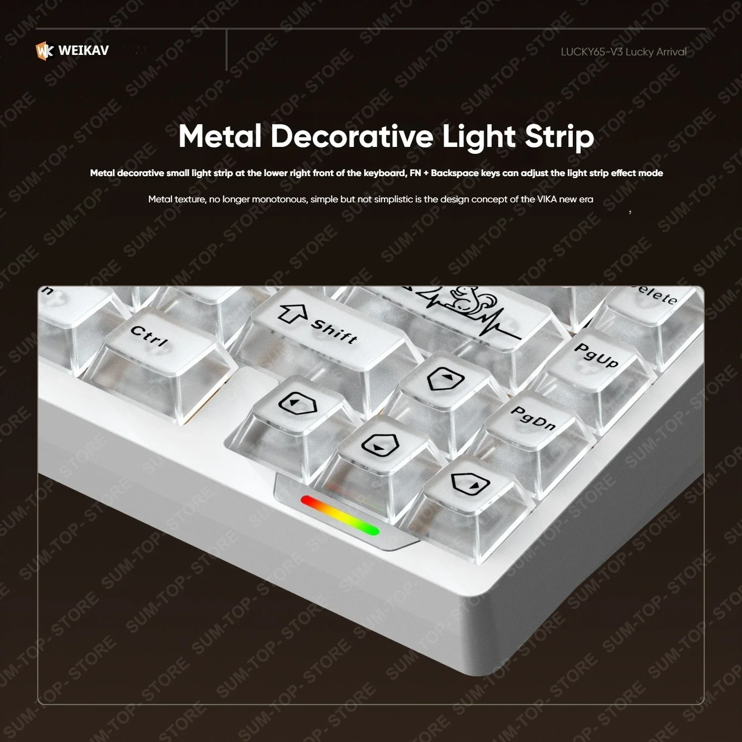 Lucky65 V3 NUT65 Kit de teclado mecánico inalámbrico de aluminio para jugar RGB Hotswap Esports PC Gamer 68% teclado de diseño DIY Kits nuevo - imagen 2