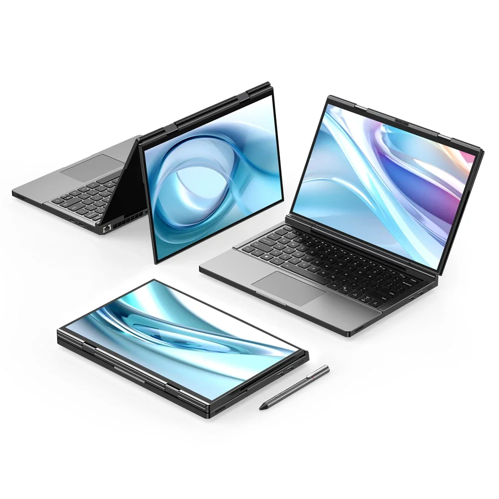 Original nuevo 2025 GPD DUO 13 "pantalla táctil Dual 32GB 64GB RAM 1TB 2TB SSD CPU AMD HX 370 procesador portátil de negocios - imagen 5