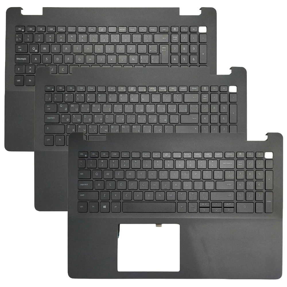 Teclado ruso/estadounidense/Latino para Dell Vostro 15-3500 3501 V3500 V3501, con reposabrazos y funda superior, nuevo