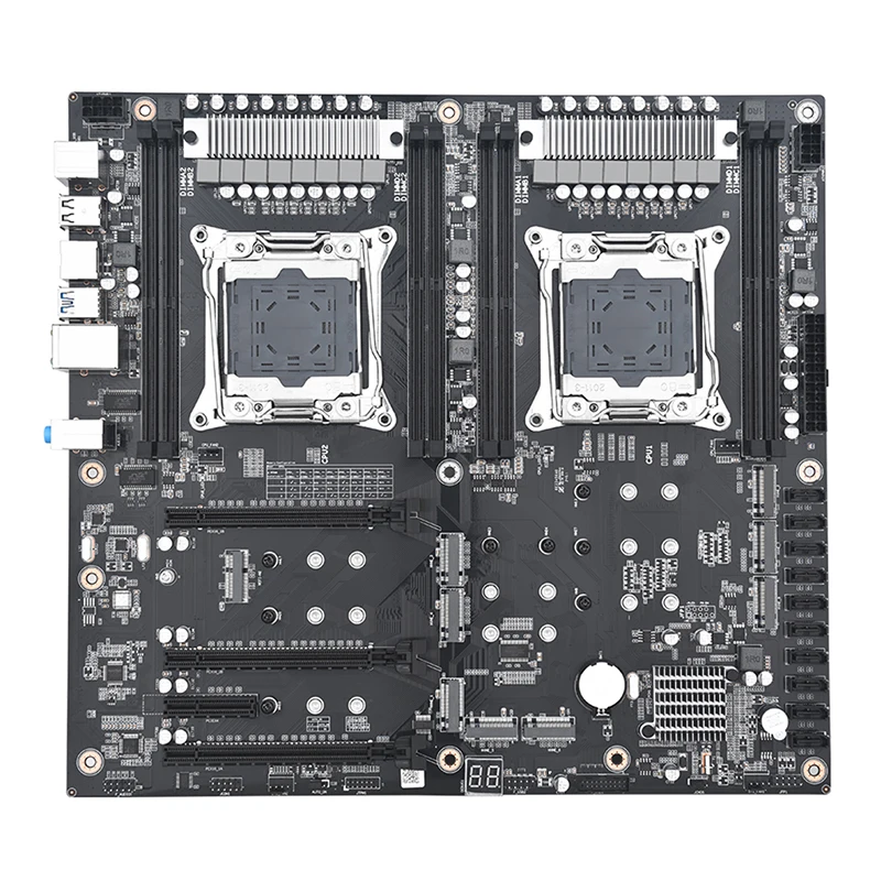 Juego de placa base X99 D4 Dual Pro con 8 ranuras para memoria DDR4 10 * SATA 3,0 2 * RTL811H Gigabit Ethernet para CPU Intel LGA 2011-3 V3 /V4 - imagen 3