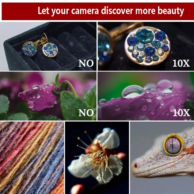 Macro cerca de arriba 10 + filtro de lente para Canon eos Sony Nikon d600 200d accesorios 60d 18-200 400d 37 49 52 55 58 62 67 72 77 82mm - imagen 4