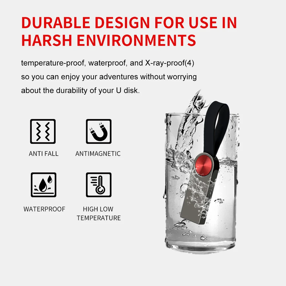 ZSUIT-unidad USB de alta velocidad, Pendrive de 10 piezas, 32GB, 64GB, 3,0 GB, 128GB, resistente al agua, de Metal, DD - imagen 4