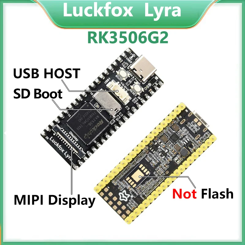 Placa de desarrollo Luckfox Lyra SD-Boot RK3506 versión Rockchip Linux para pantalla DSI/MIPI Cortex-A7