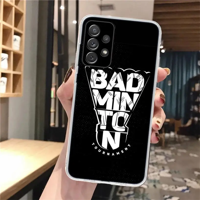 Funda de teléfono de silicona deportiva de bádminton para Samsung Galaxy A52 A51 A50S A42 A32 A22 A12 A02S A30S A20S A10S A41 A31 A21S A40 A30 A70 - imagen 5
