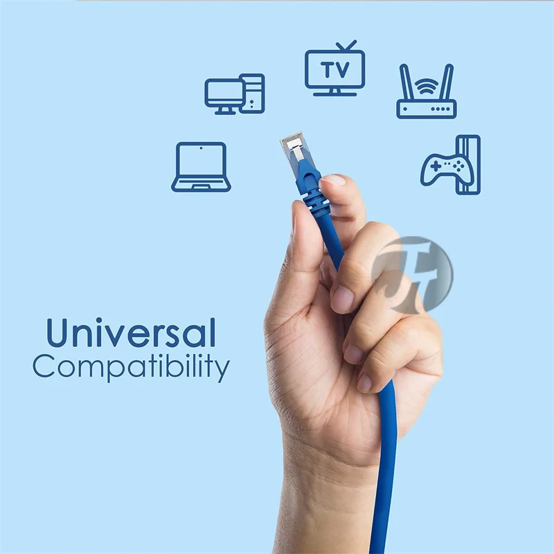 Cable Ethernet Cat6 de alta velocidad, Cable de Internet de 1000Mbps, Cable LAN de red blindado RJ45 para enrutador de ordenador portátil, Cable Ethernet de 5m y 50m - imagen 3