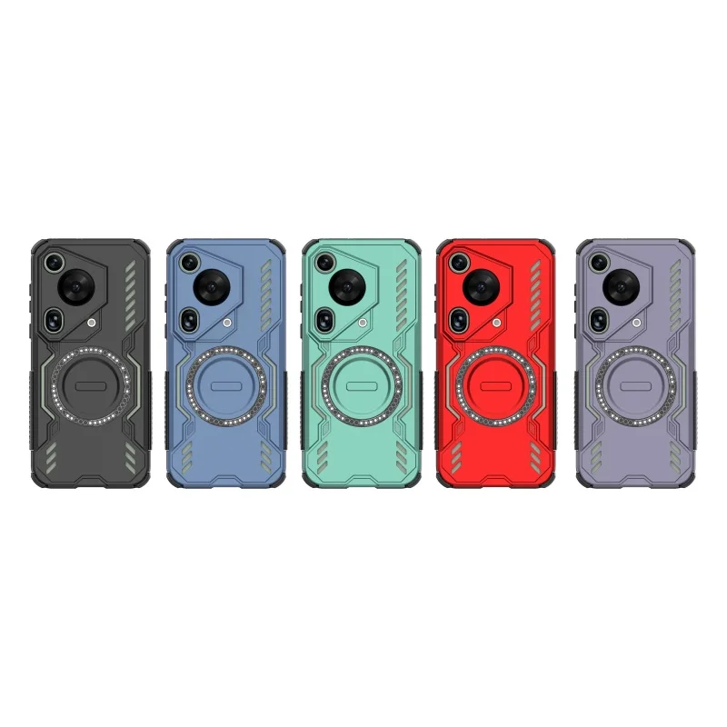 Para Huawei Pura 70 Ultra funda nueva anular atracción magnética parachoques trasero a prueba de golpes para Fundas Huawei Pura 70 Ultra Capas - imagen 2