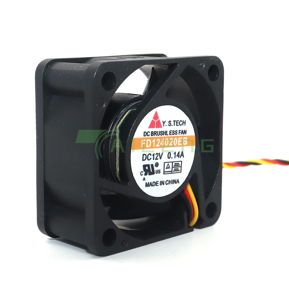 40*40*20mm 4cm Ventilador FD 124020 EB 40204YCM 12V 0.14A Ventilador de 3 cables Ventilador de gran volumen de aire - imagen 3