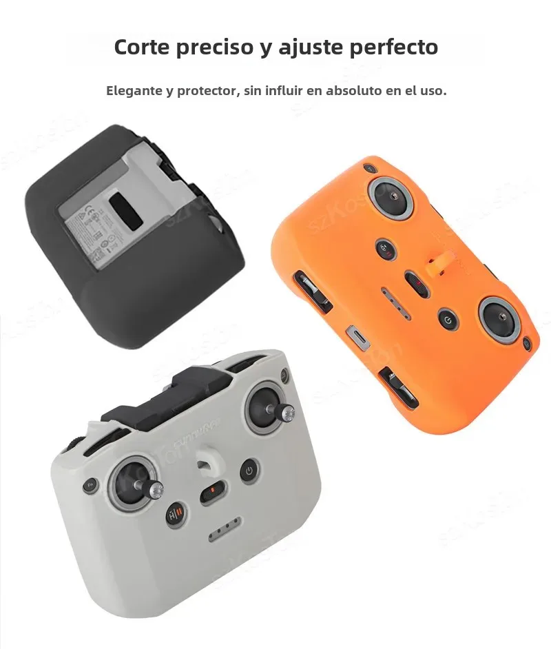 Funda de silicona para DJI RC N3/N2/N1, cubierta protectora a prueba de polvo, correa para DJI Neo/Air 3S/Mini 4 Pro/Mini 4K, accesorios para drones - imagen 2
