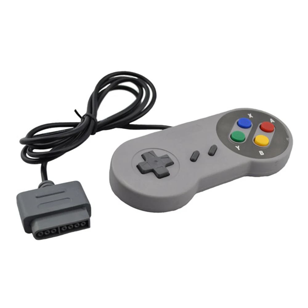 Mando de juego con cable, 2 uds., para sistema SNES, consola, Control Pad, Gamepads - imagen 2
