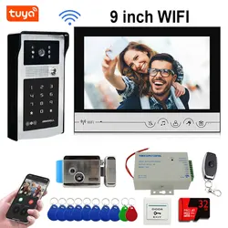 Timbre Vídeoportero WiFi Táctil 9 Pulgadas – Cámara HD y Apertura por Móvil