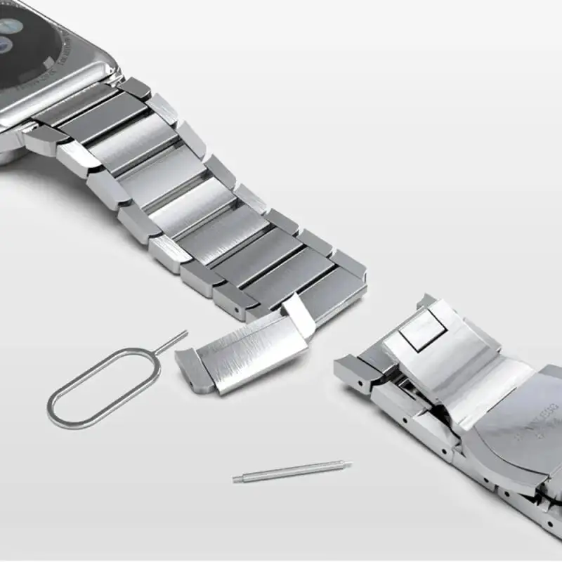 Correa inoxidable para Apple Watch Series 10, 9, 8, 7, 46mm, 42mm, 44, 40mm, 45mm y 41mm, pulsera para IWatch Ultra 2, 49mm, Correa - imagen 4