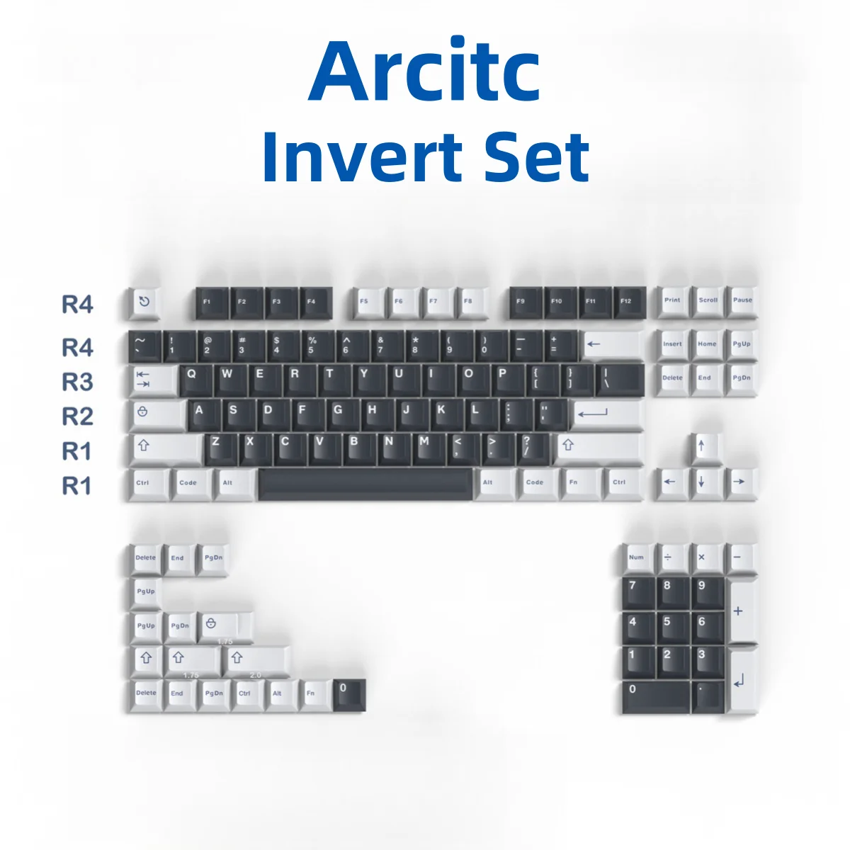 GMK-Juego de teclas de doble disparo, clon de 253 teclas, perfil de cereza, Yuru Wavez Artic, Teclado mecánico para juegos, interruptor azul MX - imagen 5