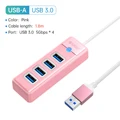 USB A 180cm Rosa
