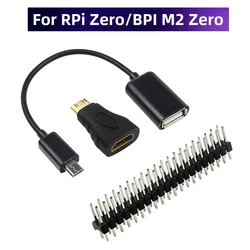 Kit Adaptador Raspberry Pi Zero: Micro USB, Mini HDMI y GPIO