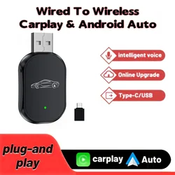 Mini U2 Dongle CarPlay inalámbrico automático para Toyota y Kia