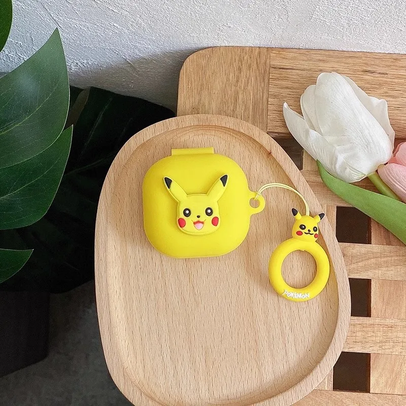 Funda para auriculares MINISO de dibujos animados para Samsung Galaxy Buds 2Pro/Live/Fe, funda protectora de silicona para auriculares inalámbricos con cordón - imagen 4