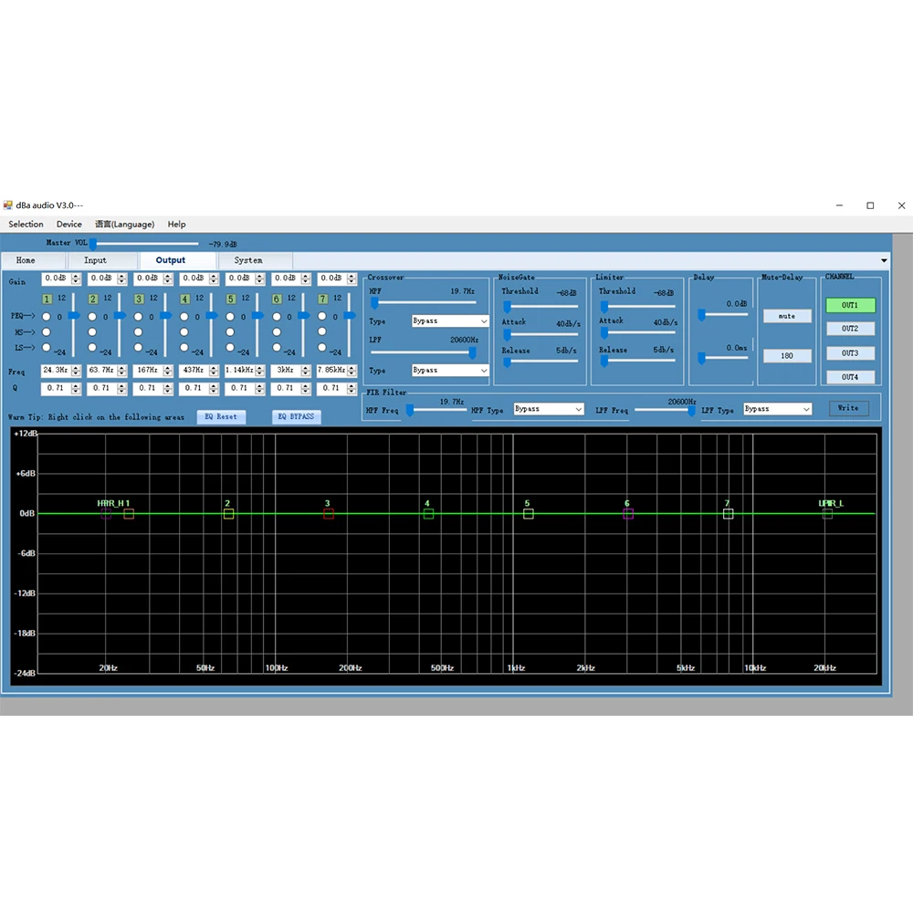 Paulkitson-módulo amplificador de 4 canales, 1300W At 8hms, módulo de altavoz activo, placa de altavoz profesional, procesador de Audio DSP - imagen 5