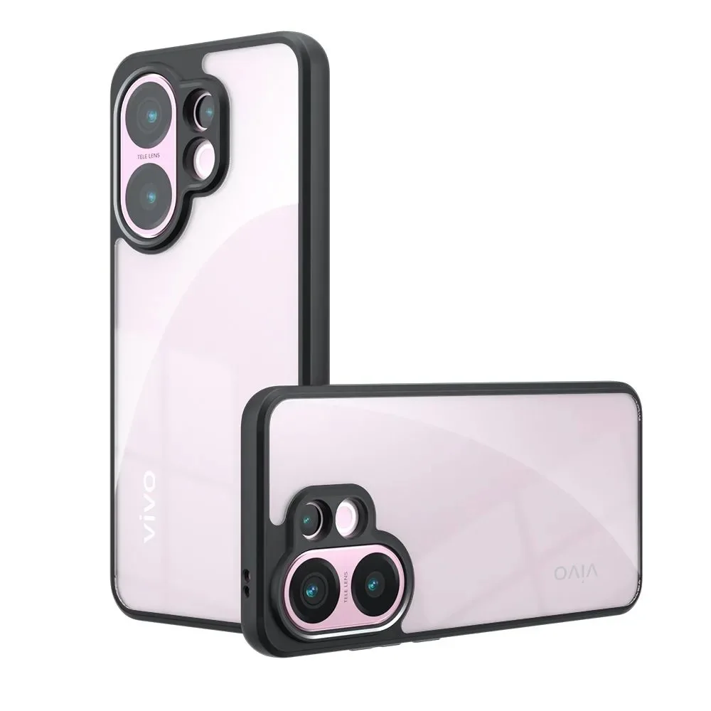 Para Vivo V60 funda Vivo S30 V60 Fundas Coque dura transparente PC suave TPU borde a prueba de golpes carcasa trasera para teléfono Vivo V60 - imagen 2