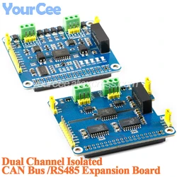 HAT Expansión CAN Aislado Raspberry Pi STM32 MCP2515 SN65HVD230 RS485
