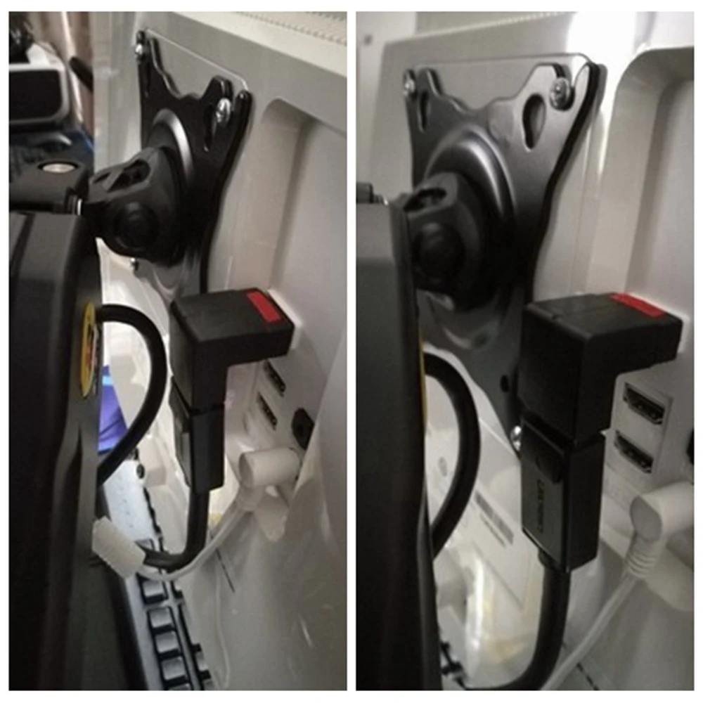 UP DO Display Port en ángulo de 90 grados DP 1,4 V DisplayPort extensión macho a hembra adaptador 60 HZ 4K