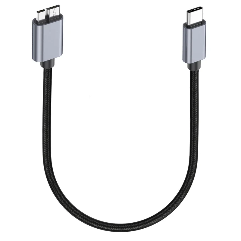 USB-C a USB 3,0 Cable Micro B USB tipo C a Micro B funciona para teléfono tableta datos disco duro Cable de carga 0,5 M 1,8 M 3M - imagen 3