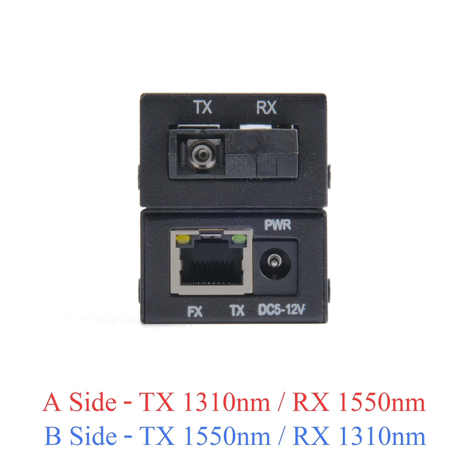 Convertidor de medios de fibra Mini Gigabit US/DE, transceptor de fibra de 100/1000Mbps, conmutador Ethernet SC a RJ45, 20Km con adaptador de corriente - imagen 3
