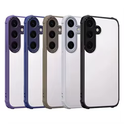 Funda transparente a prueba de golpes de cuatro esquinas para Samsung S25 Ultra S 25+ cubierta de silicona dura anticaída para Galaxy S25FE S24 Plus