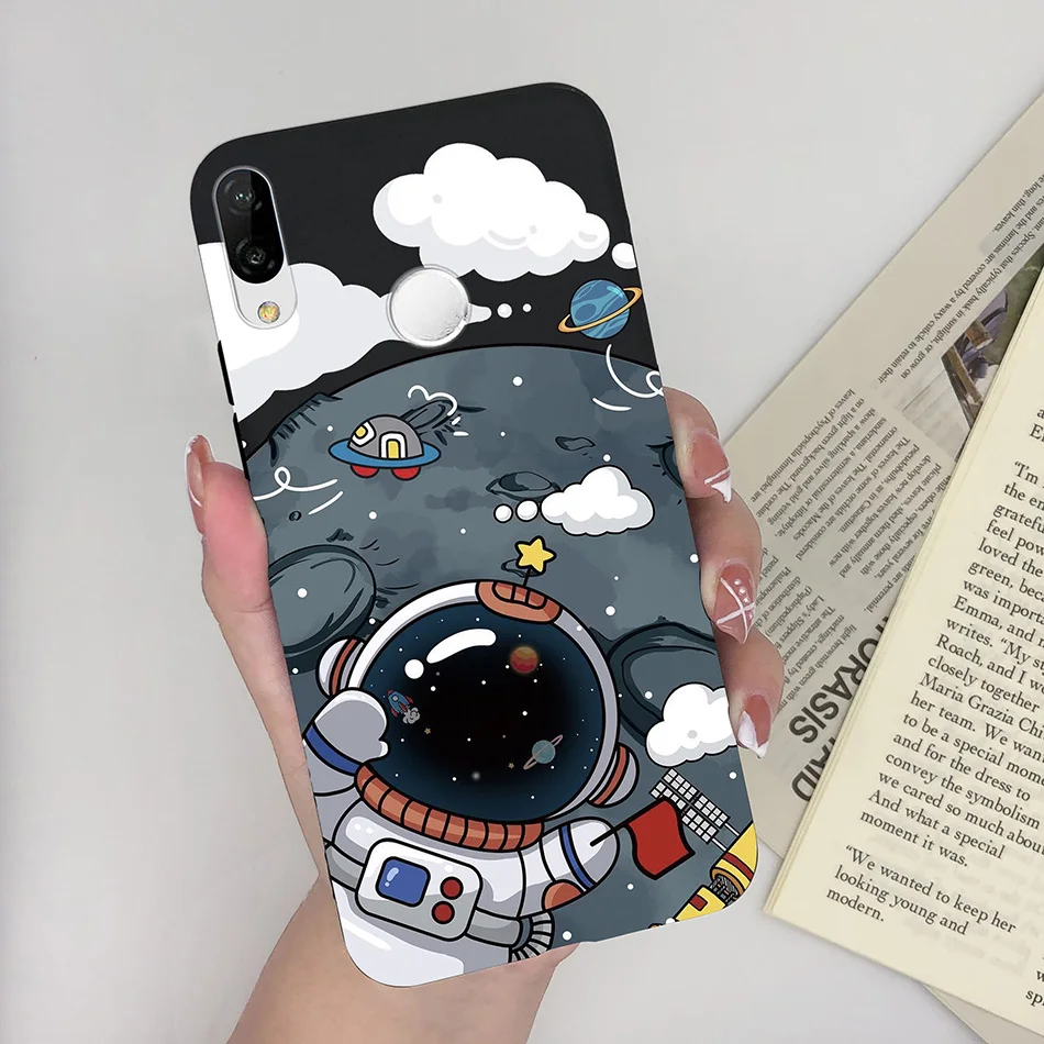 Funda protectora de silicona para teléfono Huawei, protector suave mate con patrón bonito, P20 Lite, P20Lite - imagen 4