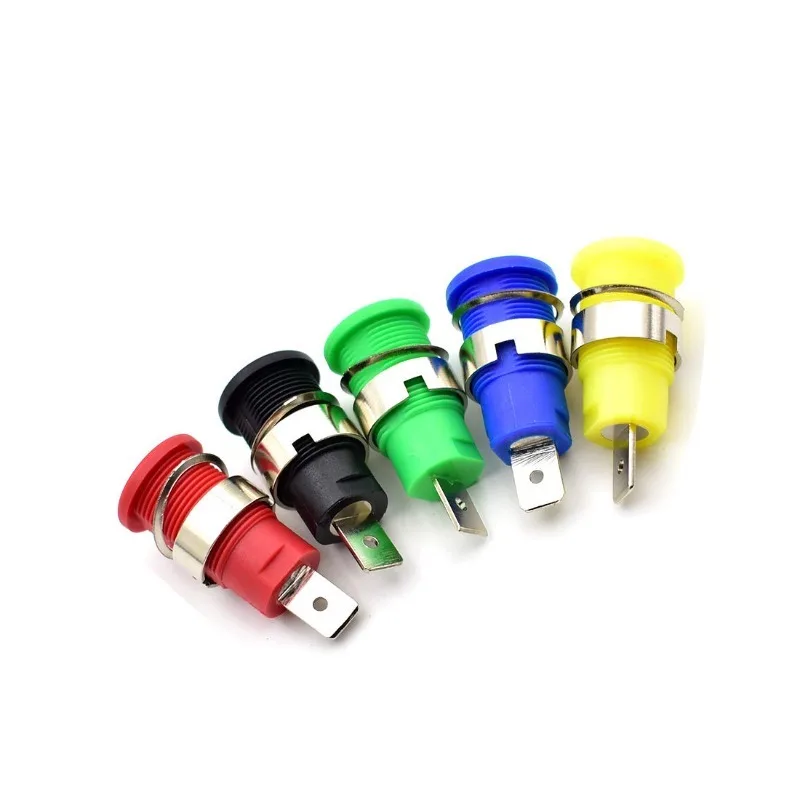 Conector Banana hembra de montaje en Panel, adaptador de poste de unión para conectores Banana de 4mm, 10 piezas - imagen 4